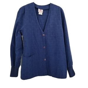 White Cross Scrub Jacket Hearts